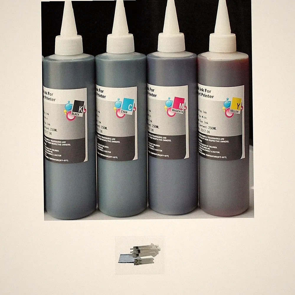 4 Bulk refill ink for Lemark inkjet printer 4 colors 4x250ml