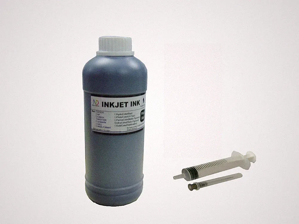500ml Refill Black Pigment ink for Canon HP Brother Printers