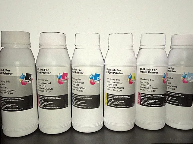 6 Bulk refill ink for Canon inkjet printer 6 colors 6x250ml BK/C/M/Y/LC/LM