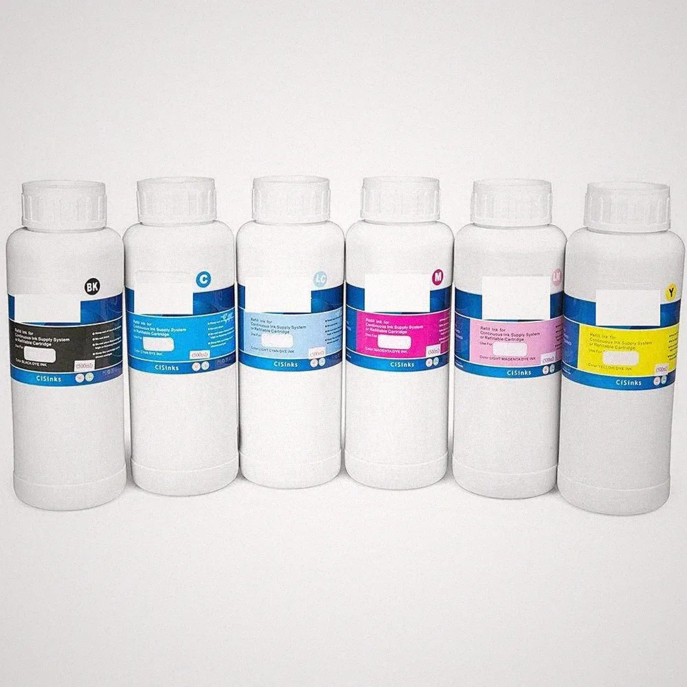 6x500ml Bulk refill ink for Epson Stylus Photo Printer Cartridges