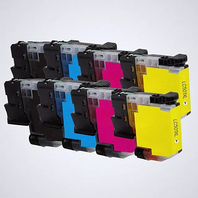 Brother LC501XL High Yield Compatible Ink Cartridge 8-Pack Combo