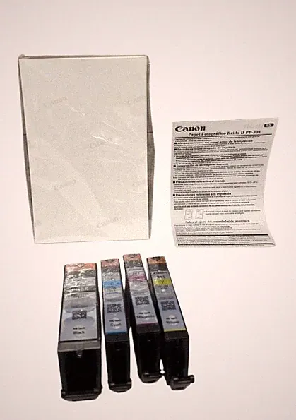 Canon Ink PGBK XL 280 281 CMYK w/ 50 Sheets Photo Paper Combo BULK PACKAGED