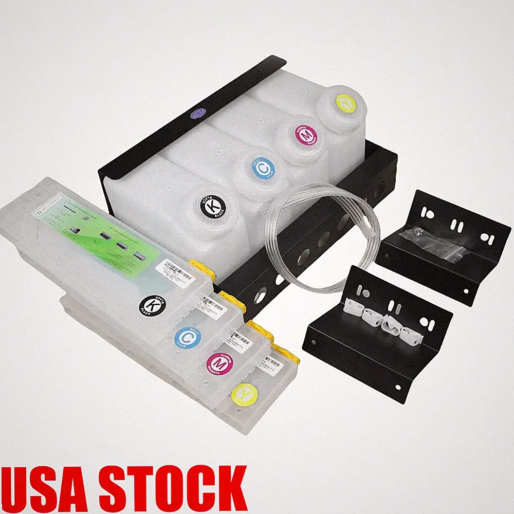 Continuous Bulk Ink System DX5 Mimaki JV33/CJV30/JV5 -- 4 Cartridges 4 Bottles