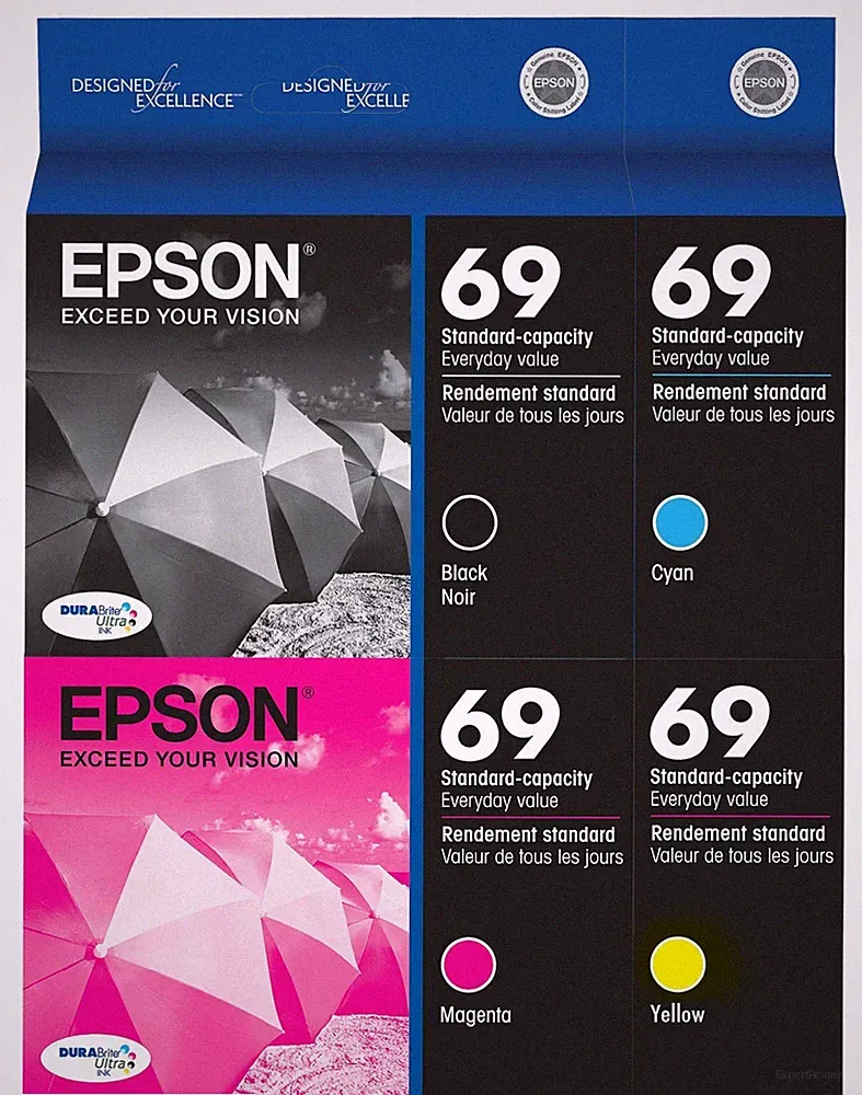 GENUINE Epson 69 Ink Cartridge 4 Pack for Stylus CX7450 NX105 NX110 NX115 NX215