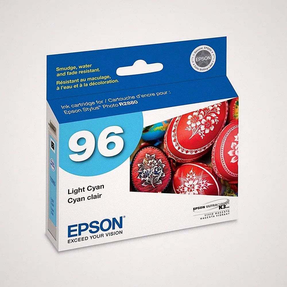 Genuine Epson 96 T0965 Light Cyan Ink Cartridge for Stylus Photo R2880