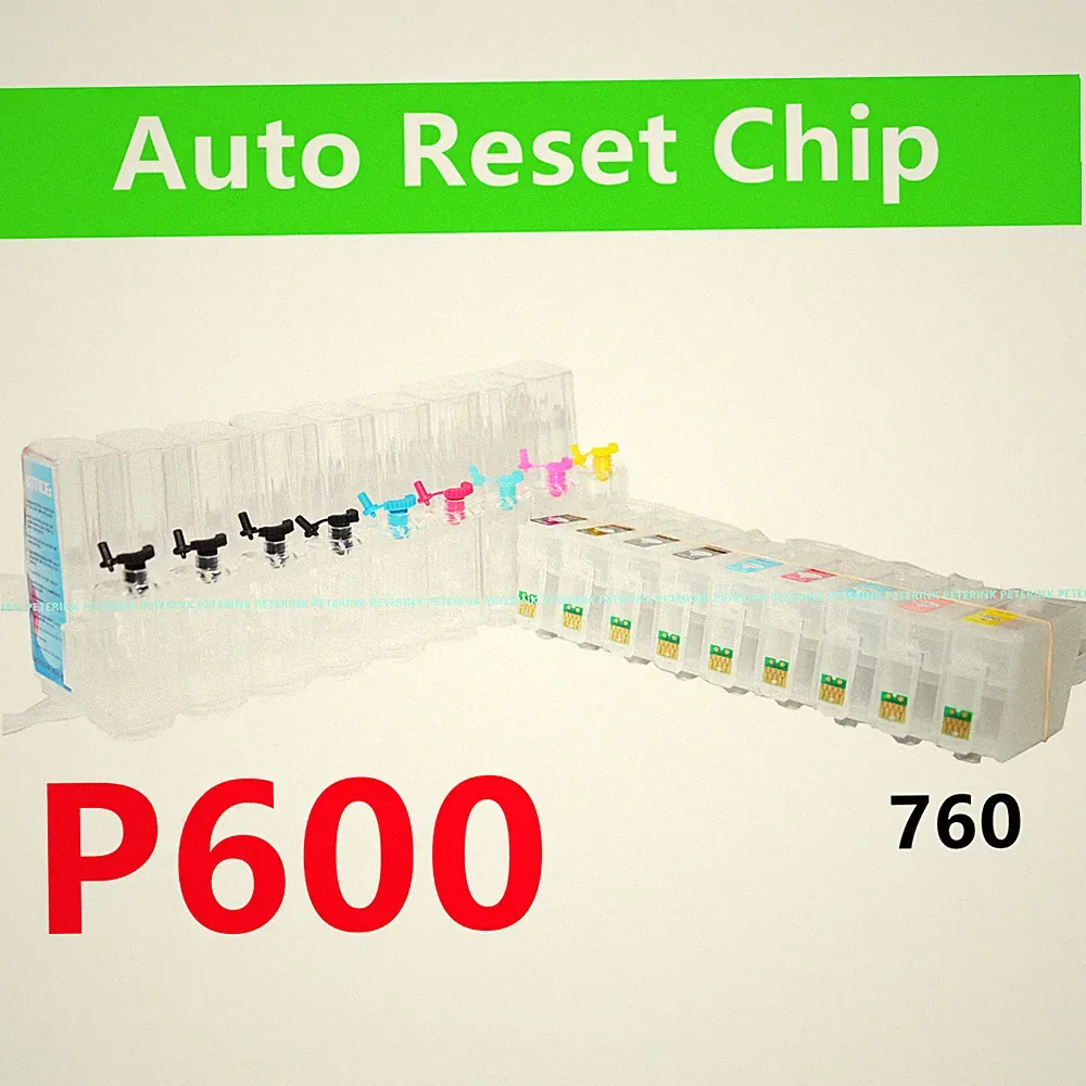 Refillable Empty Cis ciss ink system for SC P600 Printer T760 760